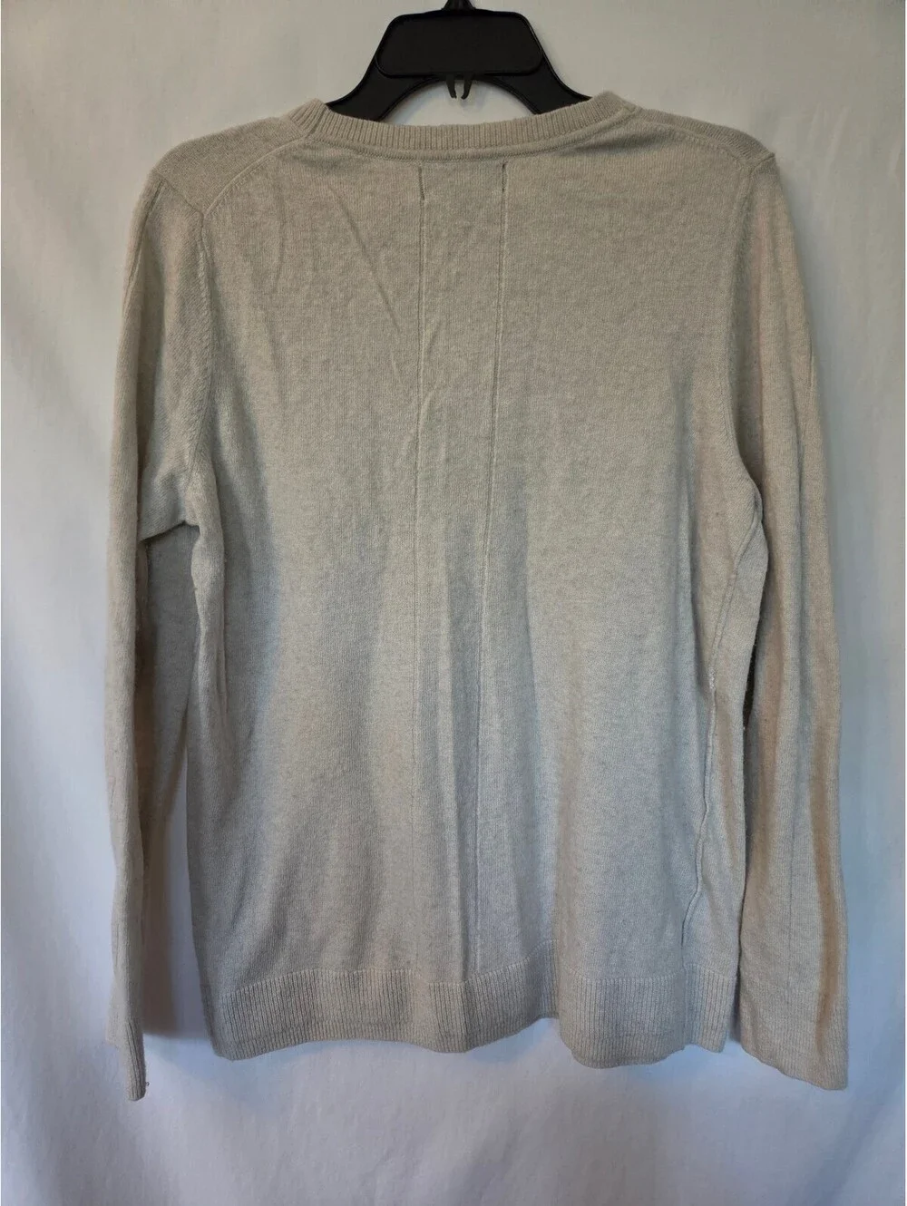 Banana Republic XL Merino Wool Cashmere Sweater Cream Italian Yarn Crewneck